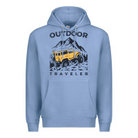 Colony Blue traveler Premium Hoodie - DesignPulse