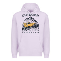 Lilac traveler Premium Hoodie - DesignPulse