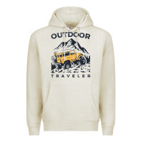 Oatmeal Heather traveler Premium Hoodie - DesignPulse