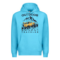 Ocean Blue traveler Premium Hoodie - DesignPulse
