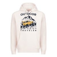 Pale Pink traveler Premium Hoodie - DesignPulse