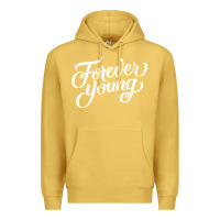 Antique Gold forever young Premium Hoodie - DesignPulse