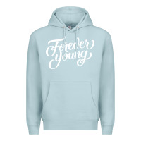 Blue Mist forever young Premium Hoodie - DesignPulse