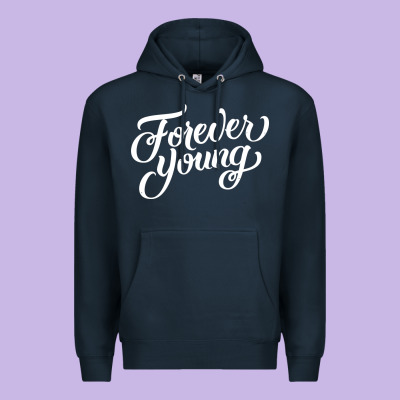 Forever Young Premium Hoodie Designed By Designpulse