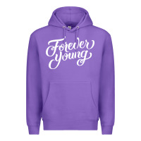 Purple forever young Premium Hoodie - DesignPulse