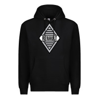 Black renault old Premium Hoodie - DesignPulse