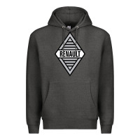 Charcoal Heather renault old Premium Hoodie - DesignPulse