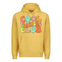Antique Gold cool teachers club funny smile teachers club squad t shirt Premium Hoodie - DesignPulse