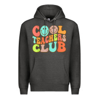 Charcoal Heather cool teachers club funny smile teachers club squad t shirt Premium Hoodie - DesignPulse