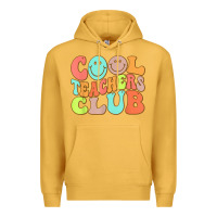 Mustard cool teachers club funny smile teachers club squad t shirt Premium Hoodie - DesignPulse