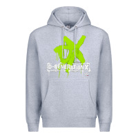 Heather Grey D GENERATION X, D GENERATION X vinatge, D GENERATION X art, D GENERATI Premium Hoodie - DesignPulse