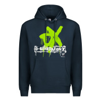 Navy D GENERATION X, D GENERATION X vinatge, D GENERATION X art, D GENERATI Premium Hoodie - DesignPulse
