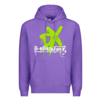 Purple D GENERATION X, D GENERATION X vinatge, D GENERATION X art, D GENERATI Premium Hoodie - DesignPulse