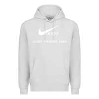 Dove Grey jesus just praise him Premium Hoodie - DesignPulse