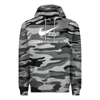 Slate Camo jesus just praise him Premium Hoodie - DesignPulse