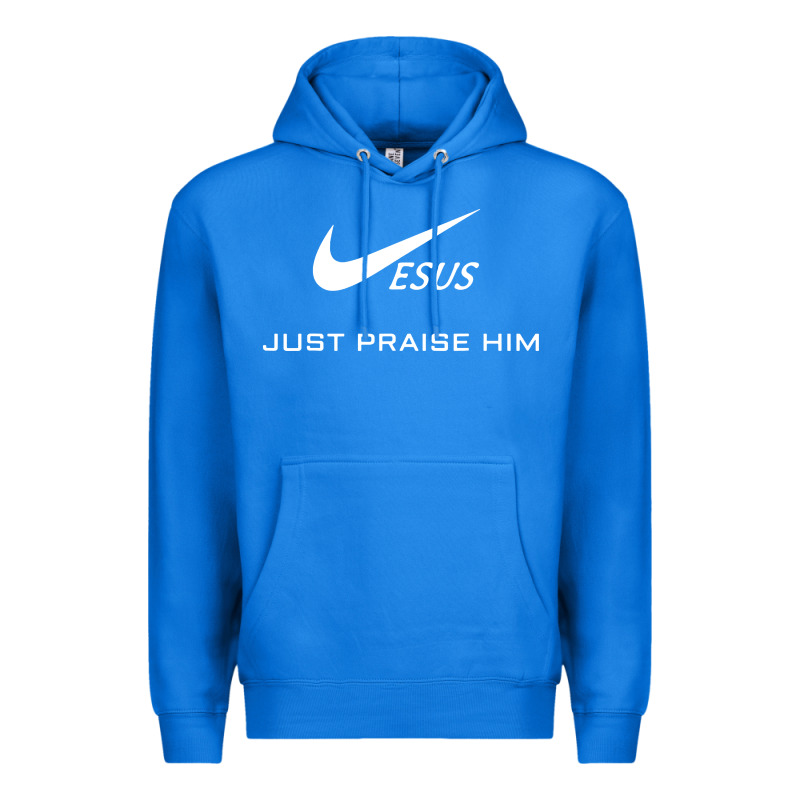 Jesus Just Praise Him Premium Hoodie by DesignPulse | Teevron