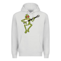 Dove Grey Kermit playing the banjo Classic Premium Hoodie - DesignPulse