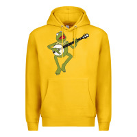Lemon Kermit playing the banjo Classic Premium Hoodie - DesignPulse