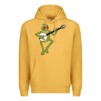 Mustard Kermit playing the banjo Classic Premium Hoodie - DesignPulse