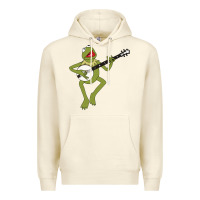 Sandshell Kermit playing the banjo Classic Premium Hoodie - DesignPulse