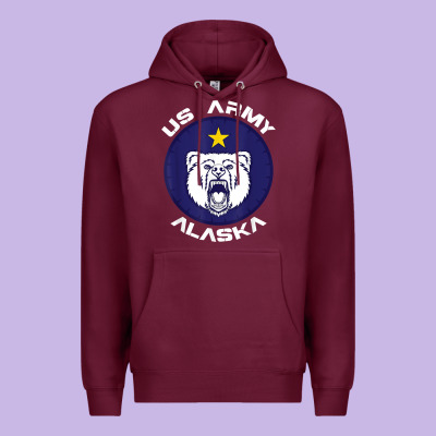 Us Army Alaska Polar Bear Patch T Shirt Premium Hoodie Designed By Designpulse