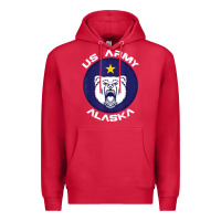 Cardinal us army alaska polar bear patch t shirt Premium Hoodie - DesignPulse