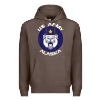 Coffee us army alaska polar bear patch t shirt Premium Hoodie - DesignPulse