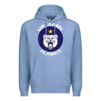 Colony Blue us army alaska polar bear patch t shirt Premium Hoodie - DesignPulse