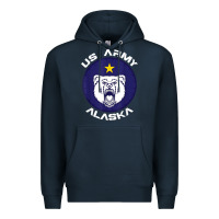 Navy us army alaska polar bear patch t shirt Premium Hoodie - DesignPulse