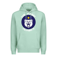 Seafoam us army alaska polar bear patch t shirt Premium Hoodie - DesignPulse