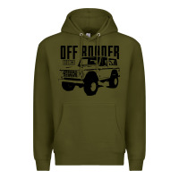 Army Green off roader bronco Premium Hoodie - DesignPulse