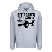 Heather Grey off roader bronco Premium Hoodie - DesignPulse