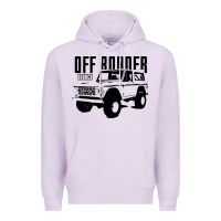 Lilac off roader bronco Premium Hoodie - DesignPulse