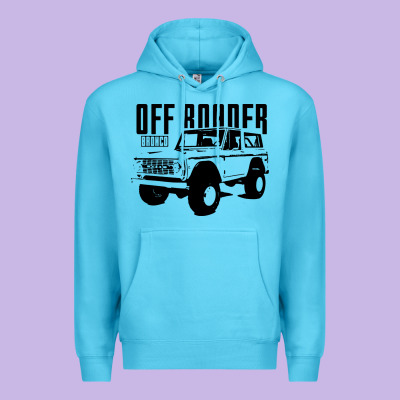 Off Roader Bronco Premium Hoodie Designed By Designpulse