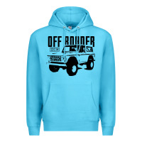 Ocean Blue off roader bronco Premium Hoodie - DesignPulse