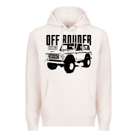 Pale Pink off roader bronco Premium Hoodie - DesignPulse