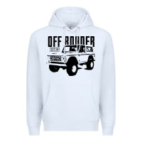 White off roader bronco Premium Hoodie - DesignPulse