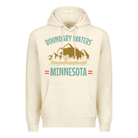 Sandshell retro boundary waters canoe minnesota Premium Hoodie - DesignPulse