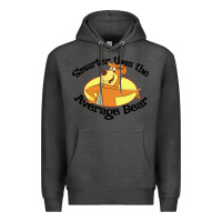 Charcoal Heather yogi bear average bear Premium Hoodie - DesignPulse