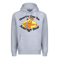 Heather Grey yogi bear average bear Premium Hoodie - DesignPulse
