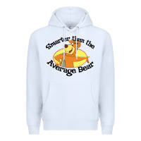 White yogi bear average bear Premium Hoodie - DesignPulse