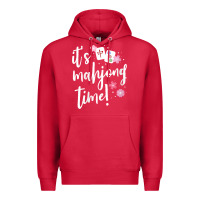 Cardinal womens mahjong gift for her mahjong player v neck t shirt Premium Hoodie - DesignPulse