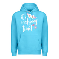 Ocean Blue womens mahjong gift for her mahjong player v neck t shirt Premium Hoodie - DesignPulse