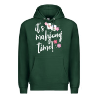 Sports Green womens mahjong gift for her mahjong player v neck t shirt Premium Hoodie - DesignPulse