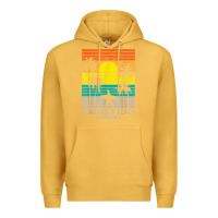 Mustard windansea beach california ca surfer surfing surf palm tree Premium Hoodie - DesignPulse