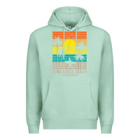 Seafoam windansea beach california ca surfer surfing surf palm tree Premium Hoodie - DesignPulse