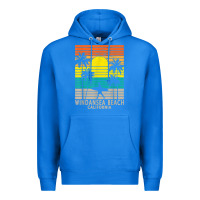 True Royal windansea beach california ca surfer surfing surf palm tree Premium Hoodie - DesignPulse
