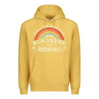 Antique Gold Rowing  . Just A Girl Who Loves Sunshine And Rowing Premium Hoodie - DesignPulse
