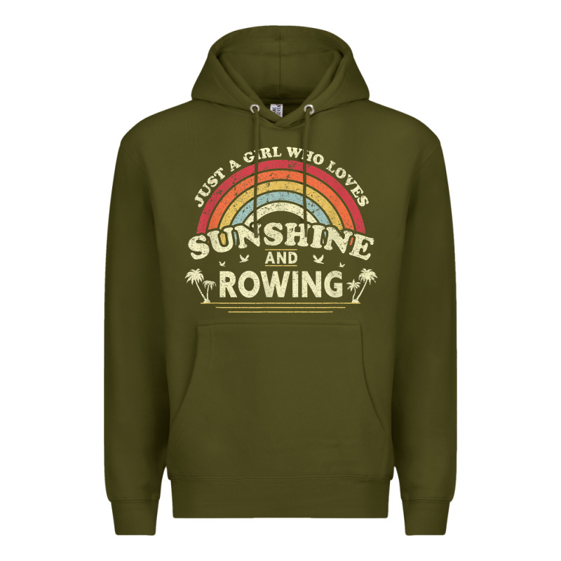 Rowing  . Just A Girl Who Loves Sunshine And Rowing Premium Hoodie by DesignPulse | Teevron