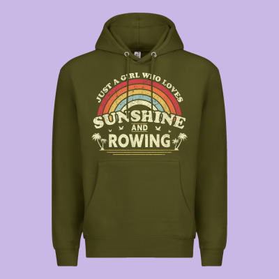 Rowing  . Just A Girl Who Loves Sunshine And Rowing Premium Hoodie Designed By Designpulse